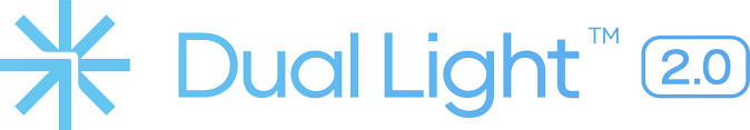 Dual Light 2.0 logo blu